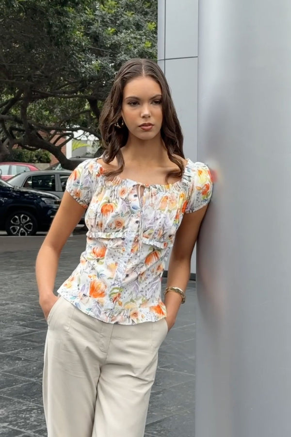 Blusa Citali Naranja