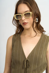 Chaleco Connie Verde Militar
