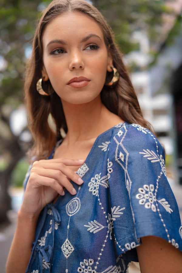 Blusa Zureya Azul