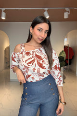Blusa Taira Lacre