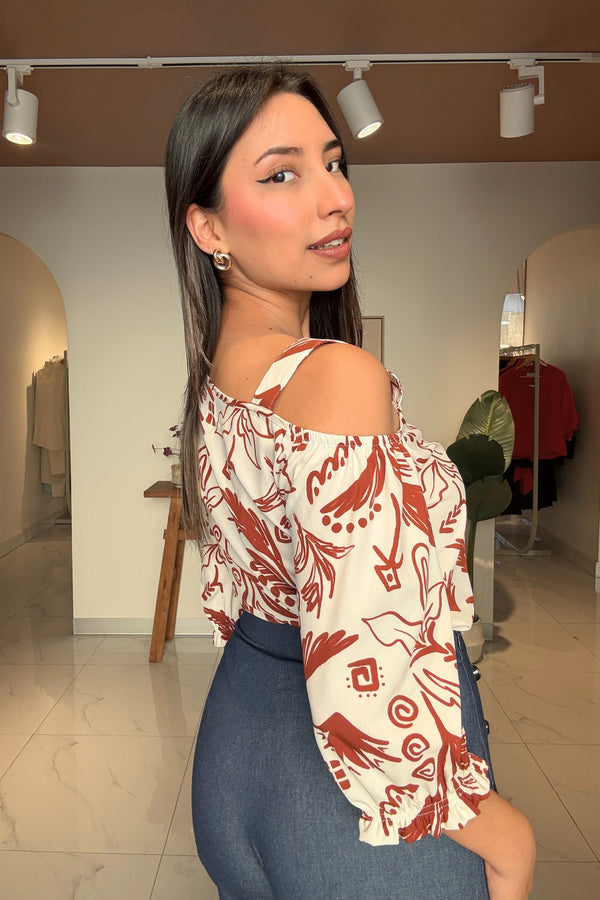 Blusa Taira Lacre