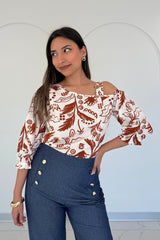 Blusa Taira Lacre