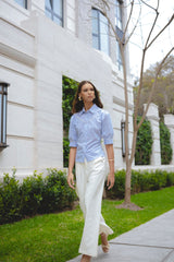 Blusa Dalila Rayas Azul