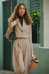 Blazer Crop Greta Khaki