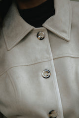 Abrigo Leticia Suede Beige
