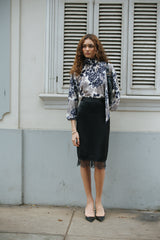 Blusa Soraida Azul Floral Print