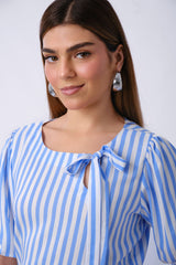 Blusa Helen Celeste Rayas