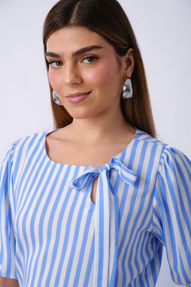 Blusa Helen Celeste Rayas