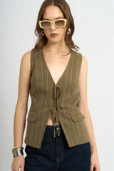Chaleco Connie Verde Militar
