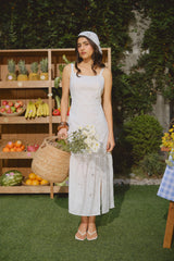 Vestido Alessia Broderie Hueso