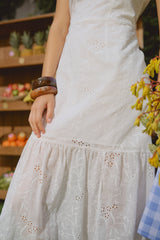 Vestido Alessia Broderie Hueso