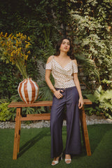 Blusa Zoe Amarillo Polka Dots