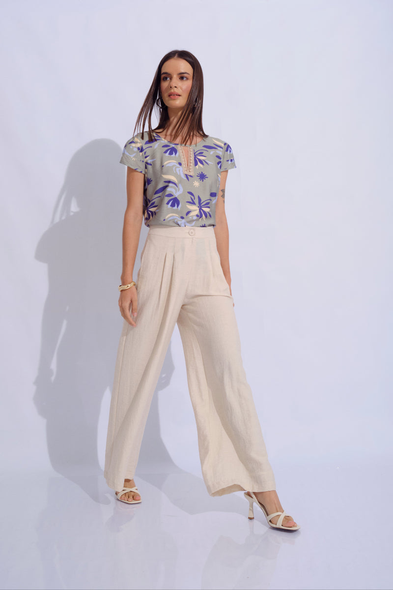 Blusa Abigail Verde Estampado