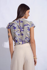 Blusa Abigail Verde Estampado