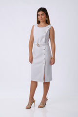 Vestido SofÍa Hueso