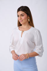 Blusa Jazlyn Hueso