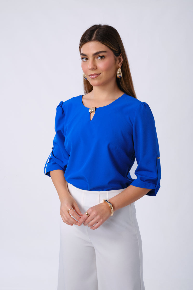 Blusa Jazlyn Azulino