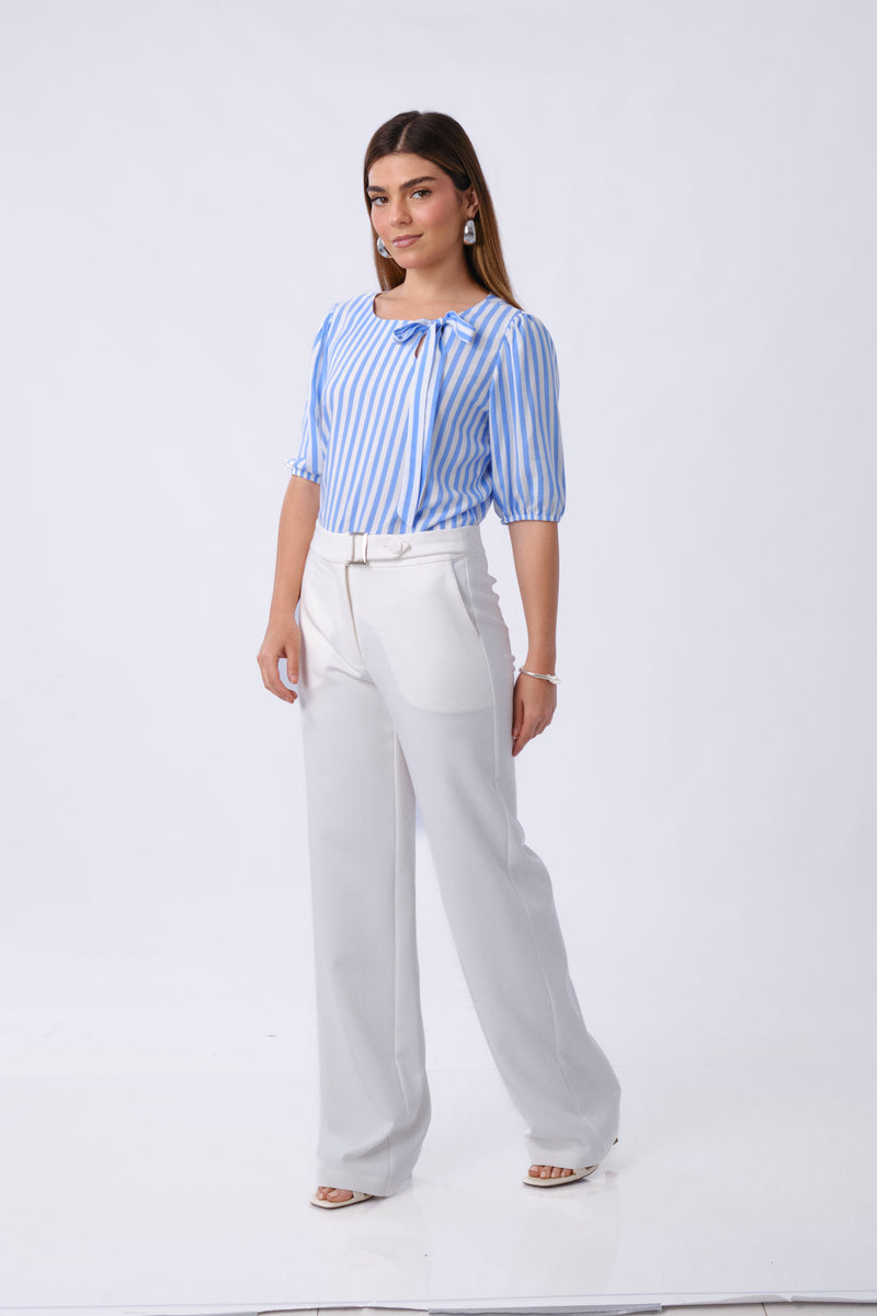 Blusa Helen Celeste Rayas