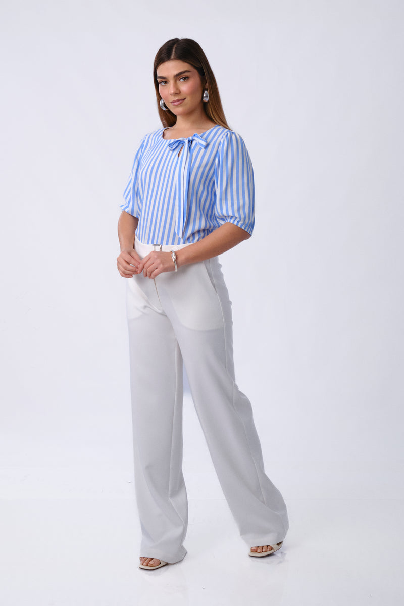 Blusa Helen Celeste Rayas