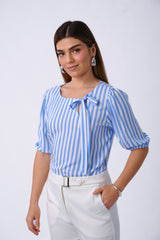 Blusa Helen Celeste Rayas