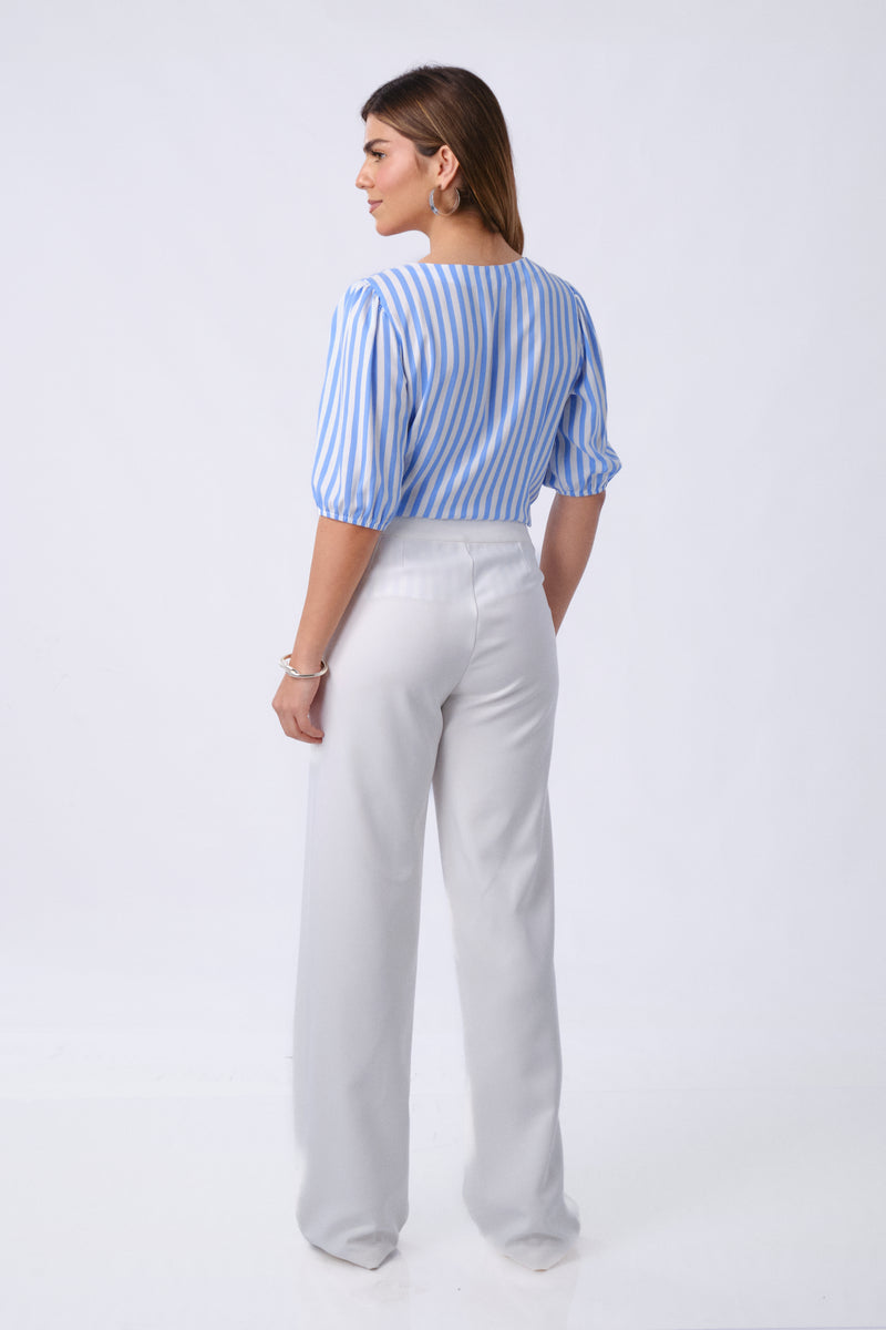 Blusa Helen Celeste Rayas