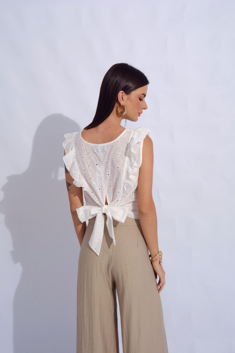 Blusa Marian Hueso