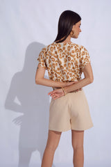 Blusa Mirna Camell Estampado