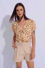 Blusa Mirna Camell Estampado