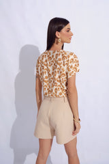 Blusa Mirna Camell Estampado