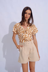 Blusa Mirna Camell Estampado