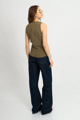 Chaleco Connie Verde Militar