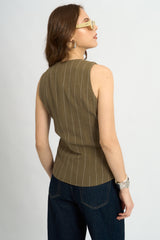 Chaleco Connie Verde Militar