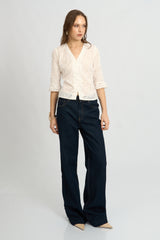 Blusa Suami Broderie Hueso