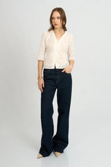 Blusa Suami Broderie Hueso