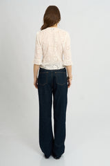Blusa Suami Broderie Hueso