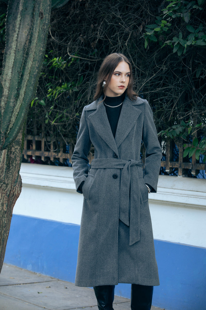 Abrigo Poppy Gris