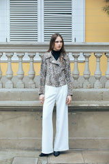 Chaqueta Biker Animal Print