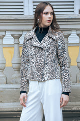 Chaqueta Biker Animal Print
