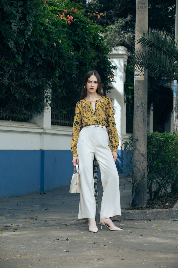 Palazzo Donna Beige Claro