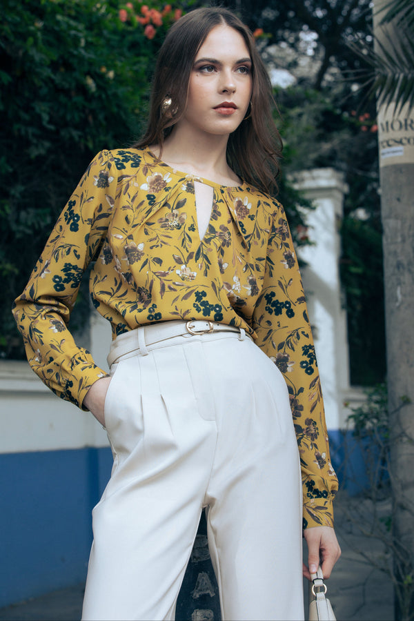 Blusa Beatriz Mostaza