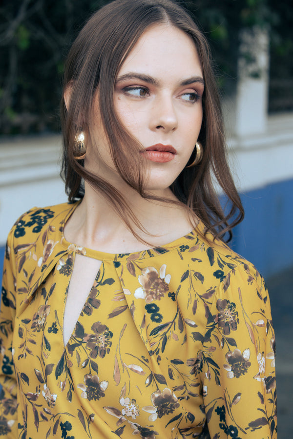 Blusa Beatriz Mostaza