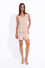 Short Anilú Beige