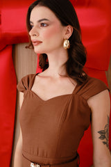 Enterizo Athena Marrón