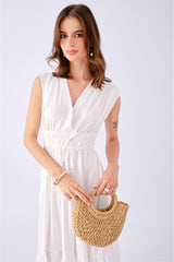 Vestido Morelia Hueso