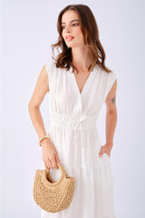 Vestido Morelia Hueso