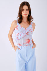 Blusa Yuma Celeste
