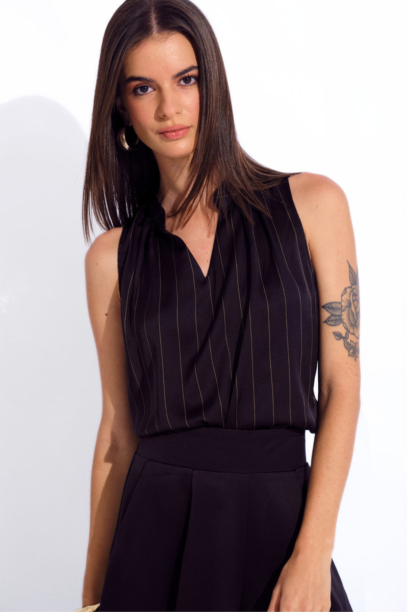 Blusa Lea Negro Rayas