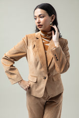 Blazer Kiara Camel Corduroy