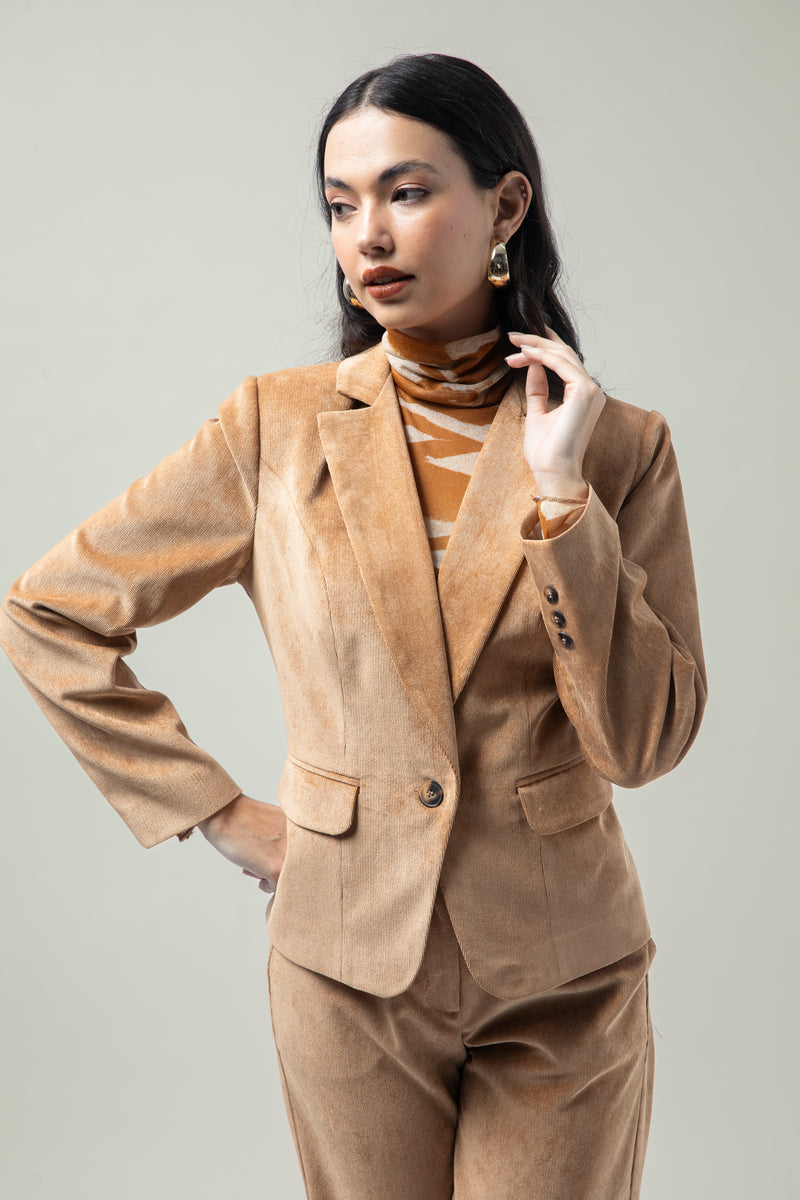 Blazer Kiara Camel Corduroy