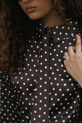 Blusa Magda Polka Dots Marrón